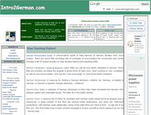 Tablet Screenshot of intro2german.com